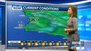 Inland valley temperatures could get close to the 90s Friday