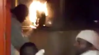 Inmates capture prison riot on camera