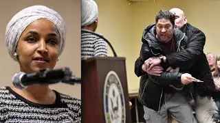 INSANE Trump Supporter Attacks Illhan Omar