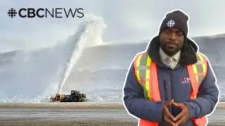 Inside a massive Montreal snow dump site days after record-breaking storms
