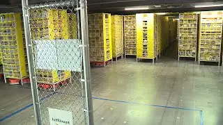 Inside Amazon fulfillment center