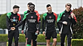 Inside  Arsenal Training Today/Thomas Partey,Rice,Odegaard,Raya,Saliba,Saka,Martinelli  🔥