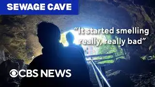 Inside the cave that was filled with raw sewage
