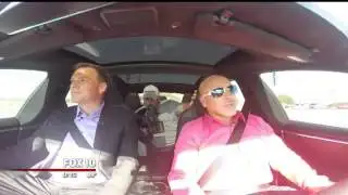 Inside the Tesla all-wheel drive car