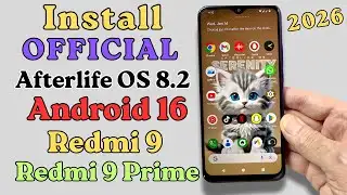 Install AfterLife OS 8.2 Android 16 ON Redmi 9 & Prime