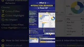 Interaction behavior in Power BI = cleaner, smarter dashboards #powerbi #dataanalytics