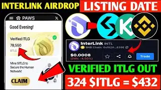 Interlink Network Airdrop Update 🥳 Interlink Airdrop Listing Date ⏳ Verified ITLG Price Prediction