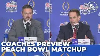 Interviews with Dan Lanning, Curt Cignetti | Peach Bowl news conference