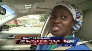 Intruder uses flashlight to attack woman