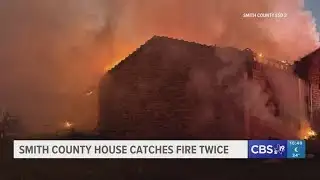 Investigation underway after Smith County home catches fire twice