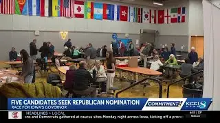 Iowa caucuses offer platform for Republican gubernatorial candidates