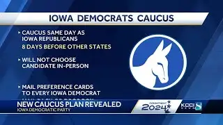 Iowa Democrats release 2024 caucus plan, mail-in only process for presidential preference