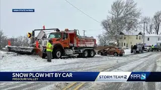 Iowa DOT: Another snow plow struck on Saturday