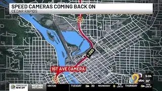 Iowa DOT approves 2 speed cameras in Cedar Rapids