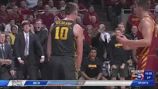 Iowa handles Iowa State in Hilton Coliseum