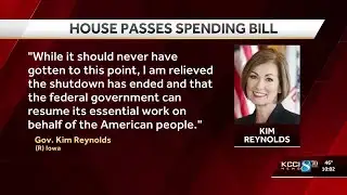 Iowa lawmakers react to House passing spending bill to reopen government