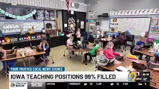 Iowa teacher shortage shows improvement with 99% of positions filled