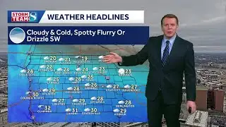 Iowa weather: Cloudy and cool today with a slight wintry mix chance for some