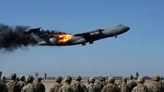 Iran Shocked!! Moment Take off C-5 Super Galaxy Bomber