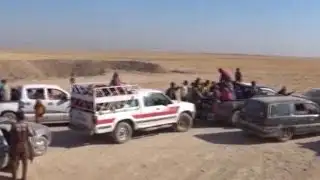 Iraq: Yazidis flee from approaching IS forces