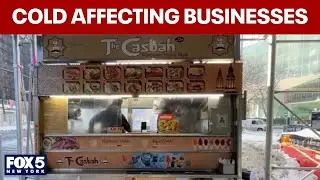 Is the brutal cold affecting NYC businesses?