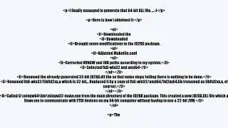 Is there an easy way to build a 64-bit JD2XX DLL?