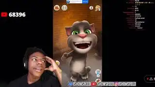 ISHOWSPEED PLAYS ORIGINAL TALKING TOM FOR THE FIRST TIME‼️‼️😂