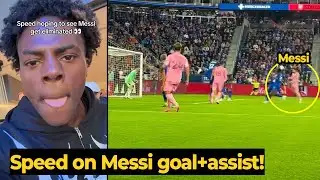 iShowSpeed reaction to Messi crazy performance with GOAL and HAT TRICK ASSIST vs Cincinnati
