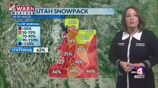 Isolated flurries for northern Utah mountains Friday evening