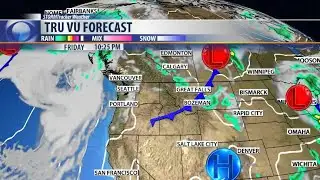 Isolated showers Friday with a cooler weekend ahead.