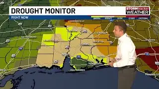 Isolated storms today, big temperature drop ahead