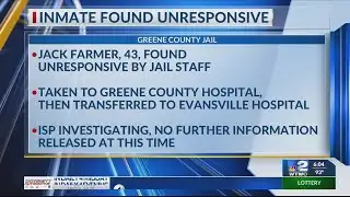 ISP investigating injured man at Greene County Jail