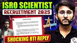 ISRO Scientist Recruitment 2025 | Official RTI Reply | Real Competition