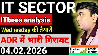 IT SECTOR ADR में भारी गिरावट ! Itbees analysis for today ! Itbees 04.02.2026 !