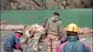 ITBP Removes Obstacles From Lake Formed In Uttarakhand