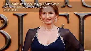 J.K. Rowling nega vínculo com Epstein após ser citada em documentos do caso