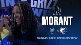 Ja Morant Walk Off Interview | Grizzlies vs. Bucks