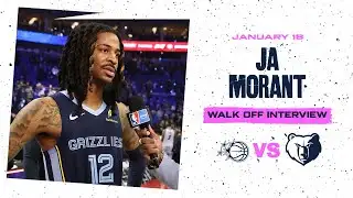 Ja Morant Walk off Interview | Grizzlies vs. Magic