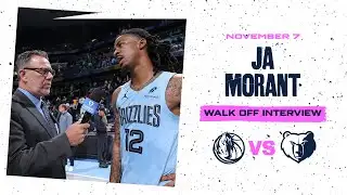 Ja Morant Walk off Interview | Grizzlies vs. Mavericks