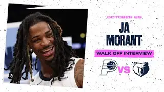 Ja Morant Walk off Interview | Grizzlies vs. Pacers