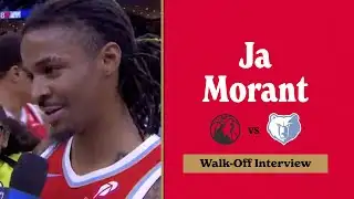 Ja Morant Walk Off Interview | Grizzlies vs. Timberwolves