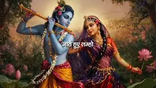 Jaate Hue Lamhon | Lyrics Video | Radha Krishna Status | Krishna Status | Voice Video 