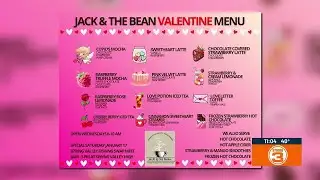 Jack and the Bean Valentine menu