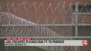 Jail escapee Michael Burham pleads guilty to murder