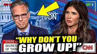 Jake Tapper HUMILIATED on LIVE TV As Kristi Noem SHUTS HIM DOWN Effortlessly 