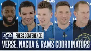 Jared Verse & Puka Nacua On Embracing The Cold Weather; Rams Coordinators Talk Divisional Game Prep