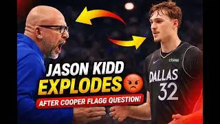 Jason Kidd LOSES IT After Cooper Flagg Question  | Mavericks Drama
