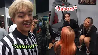 JasonTheWeen Meets Sakura At His Boxing Event!