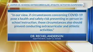 Jasper Co. School District: No extracurricular and athletic events this fall