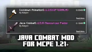 Java Combat Mod For MCPE 1.21+ | [Critical Hits and Java Animations]